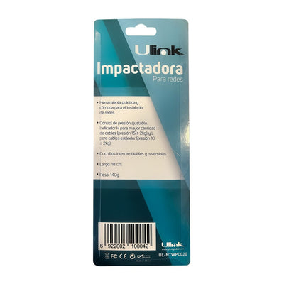 Herramienta Impactadora de Redes Unilink UL - NTWPC020UlinkItems Digital Spa – Tecnología, Hogar y Fitness en un solo lugar