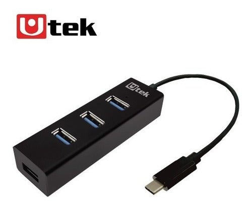 Hub 4 Puertos Usb 3.1 Conector Tipo C / Multipuertos Usb - Ítems Digital Spa