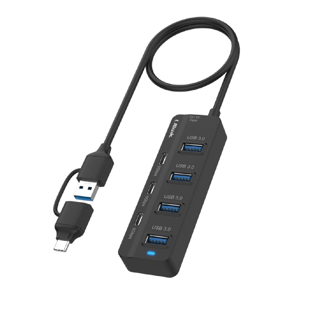 Hub USB 3.0 de 7 Puertos 4 USB-A y 3 USB-C UL-HUBAC730