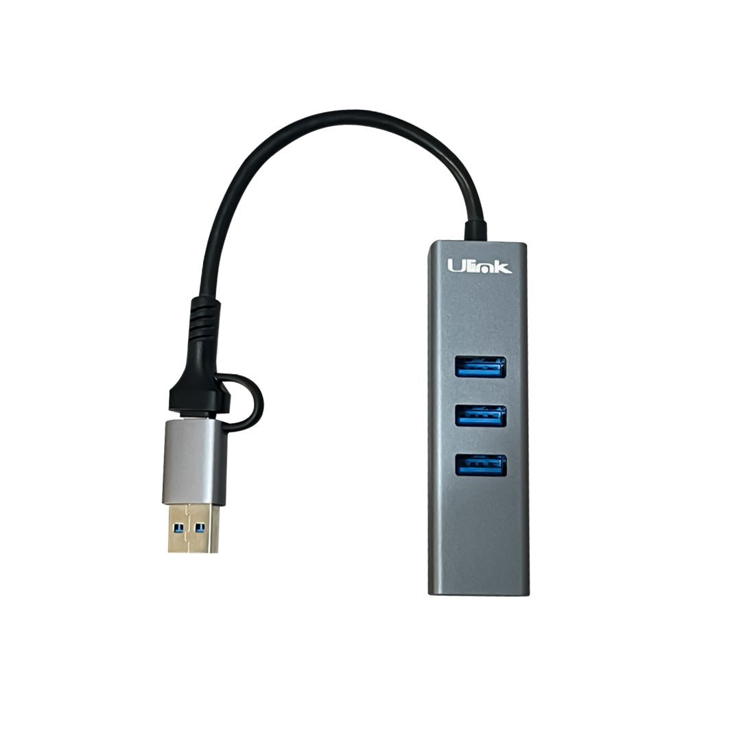 HUB USB 4 Puertos USB - C y USB - A 2 en 1 UL - HUBCA4