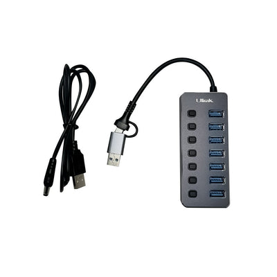 Hub USB 7 puertos USB - C/A sin fuente UL - HUBCA7ULINKItems Digital Spa – Tecnología, Hogar y Fitness en un solo lugar