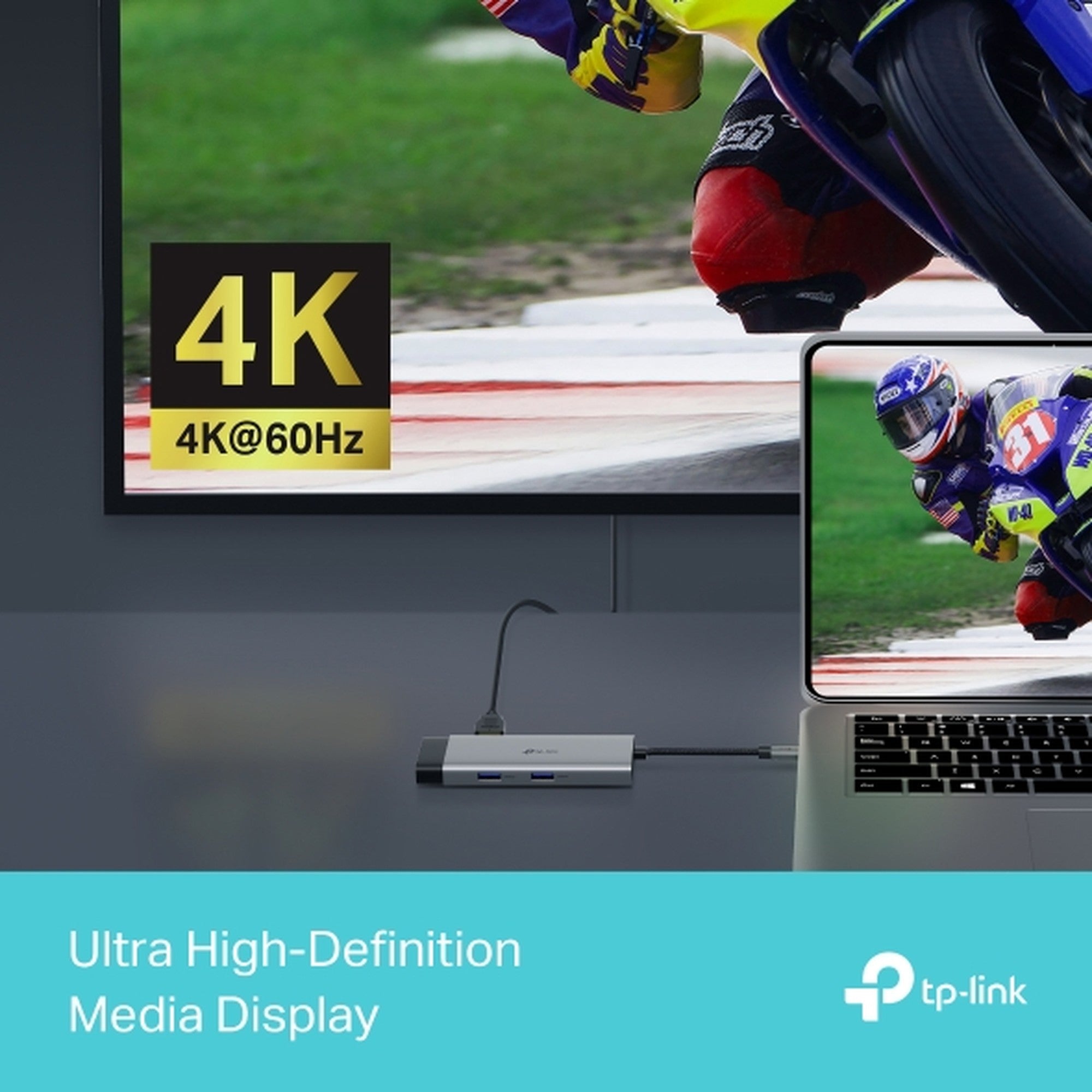 Hub USB-C 6 en 1 UH6120C con HDMI, RJ45 y USB 3.0