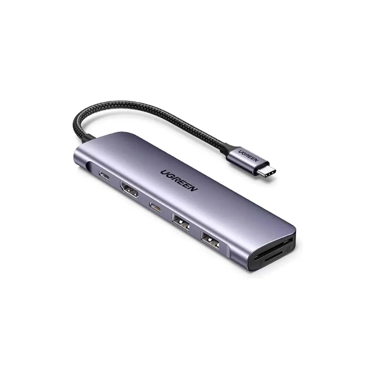 Hub USB - C Ugreen CM195 7 en 1 Gigabit HDMI 4K PD 100W