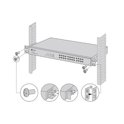 Kit para Switch y Router Montaje en Rack RackMount Kit‑19