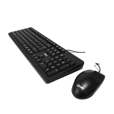 Kit Teclado y Mouse Alámbrico USB UT - KTD250UtekItems Digital Spa – Tecnología, Hogar y Fitness en un solo lugar
