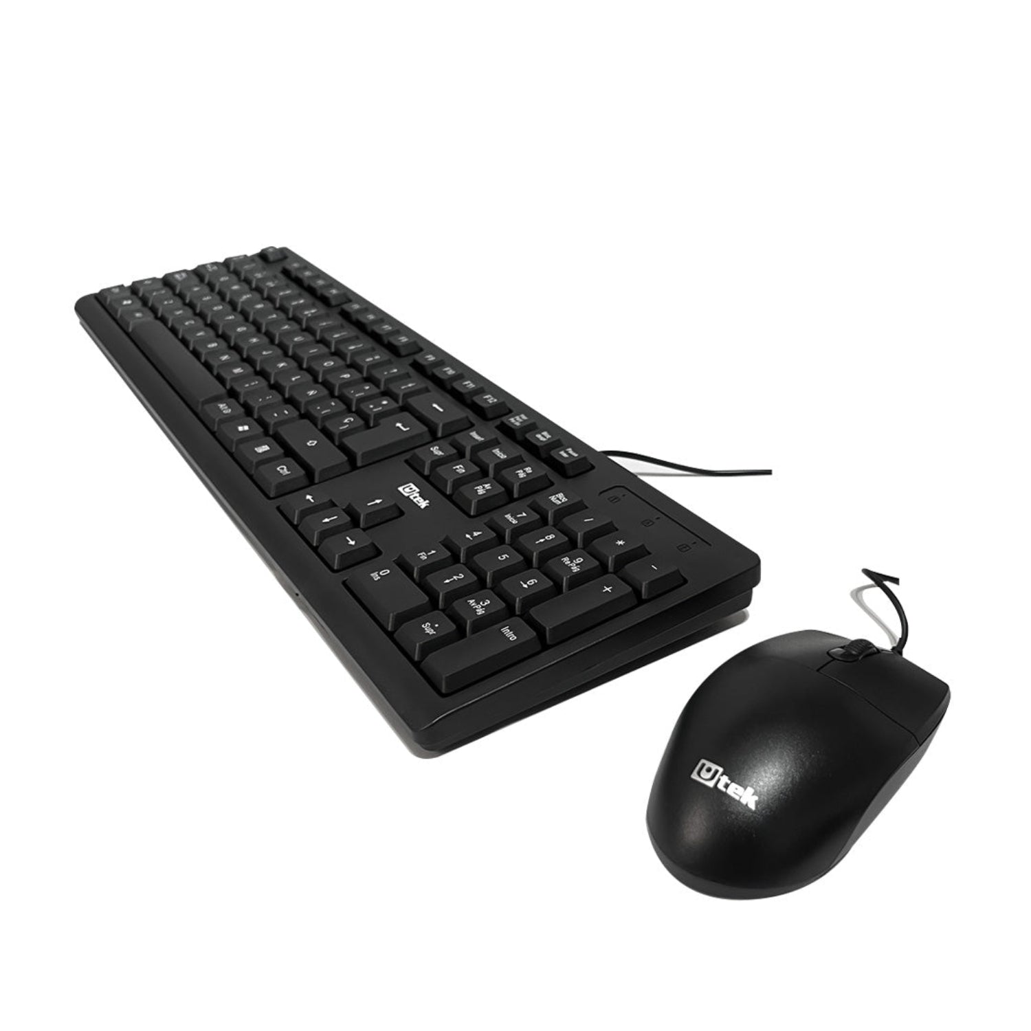 Kit teclado y mouse alámbrico USB UTEK UT‑KTD250 - Ítems Digital Spa