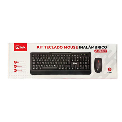 Kit Teclado y Mouse Inalámbrico UT-KTD510W PC Laptop
