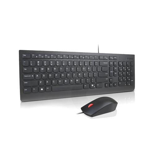 Kit Teclado y Mouse Lenovo Essential USB Alámbrico