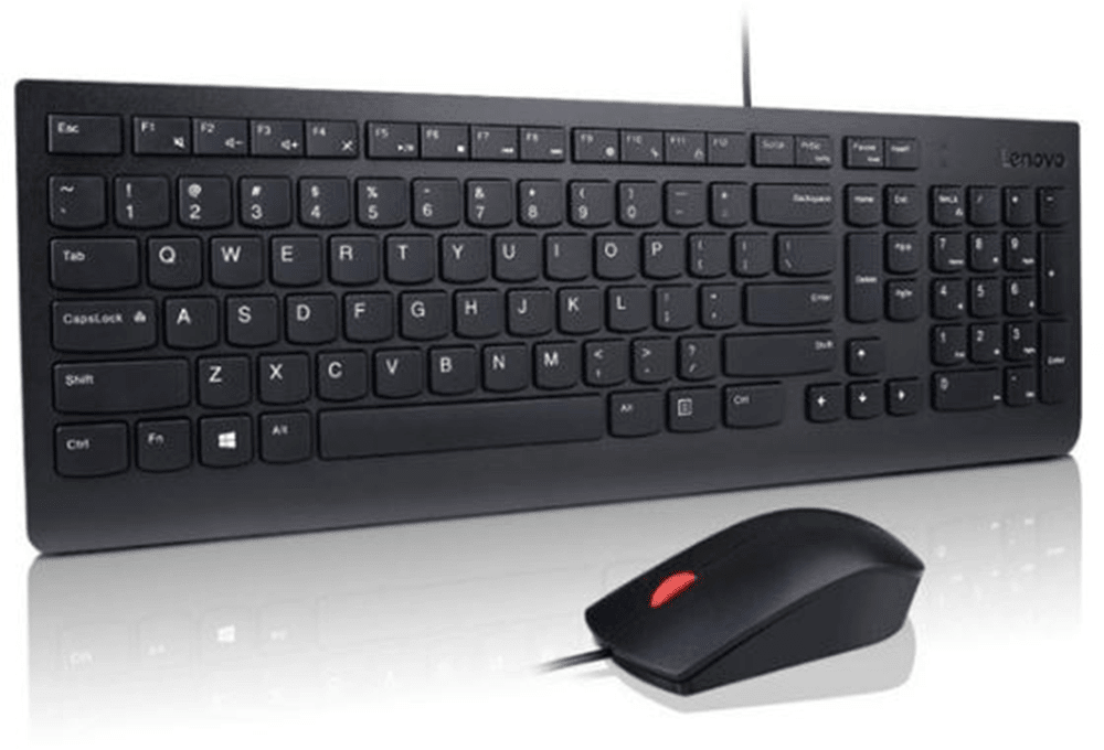Kit Teclado y Mouse Lenovo Essential USB Alámbrico