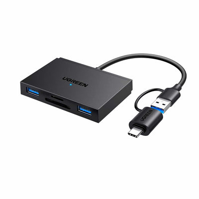 Lector de Memorias Ugreen 4 en 1 USB 3.0 SD MicroSD CF MS