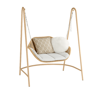 Mecedora columpio de terraza 118×120×158 cm