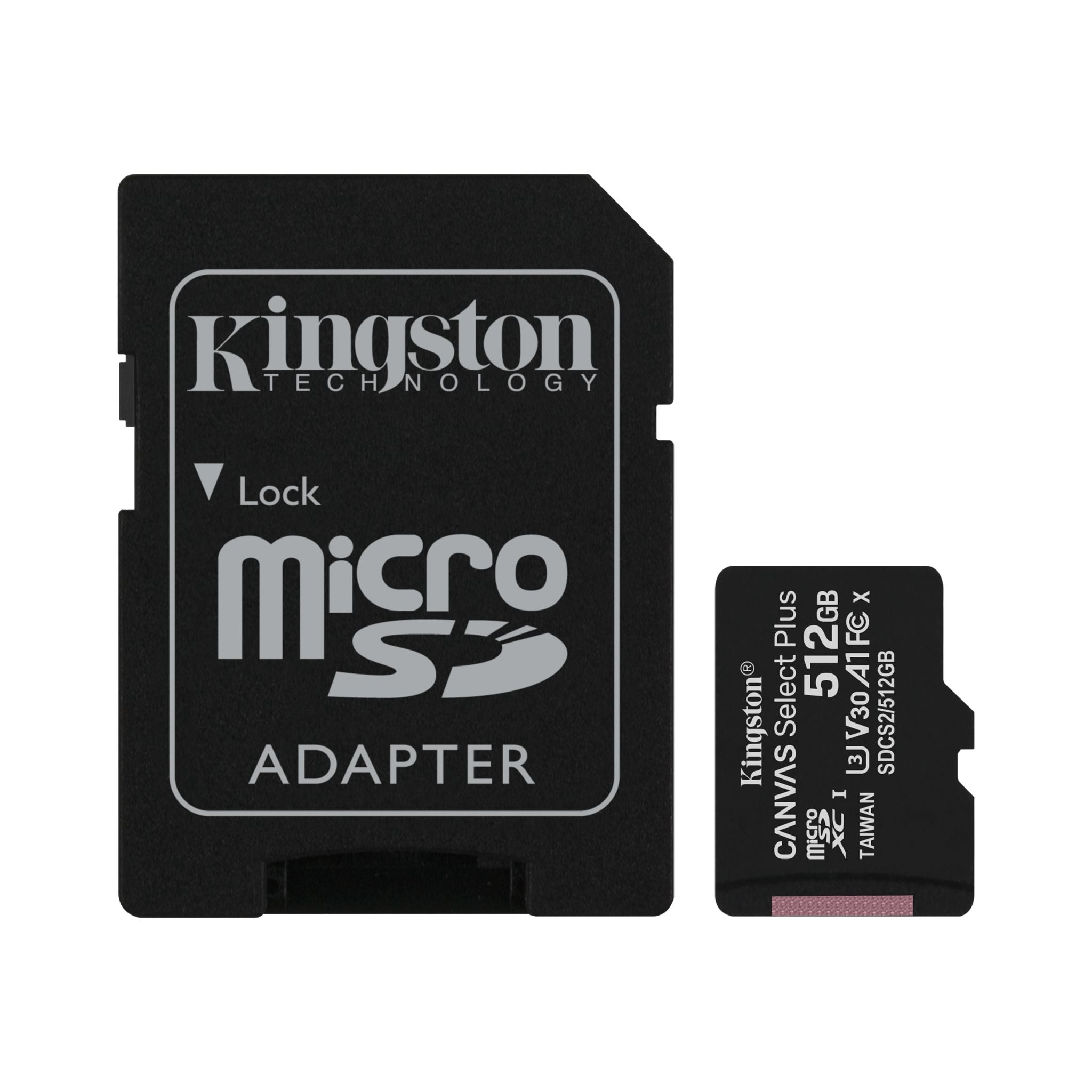 Memoria MicroSD 512GB Kingston Canvas Select Plus 100MB/s