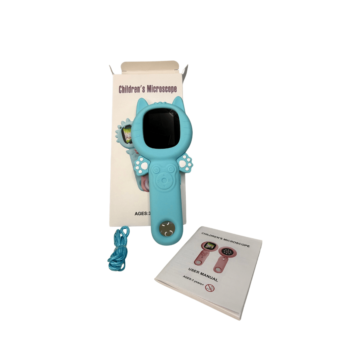 Microscopio Portátil Infantil Juguete Educativo LED Recargable