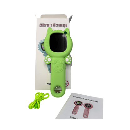 Microscopio Portátil Infantil Juguete Educativo LED Recargable
