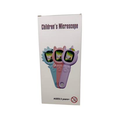Microscopio Portátil Infantil Juguete Educativo LED Recargable