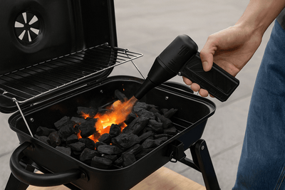 Mini Soplador de Aire Portátil Recargable con Linterna