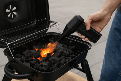 Mini Soplador de Aire Portátil Recargable con Linterna