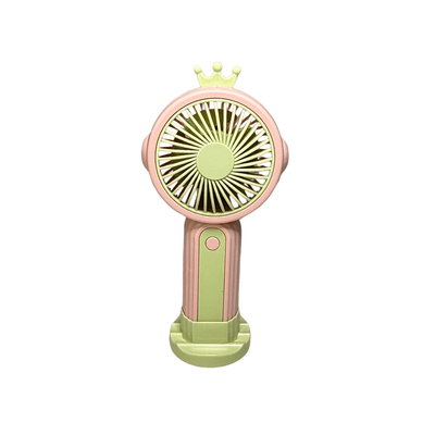Mini Ventilador Portátil Recargable con Diseño de Corona