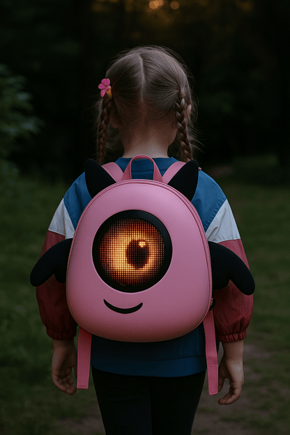Mochila con Pantalla LED Infantil Diseño Calabaza Impermeable