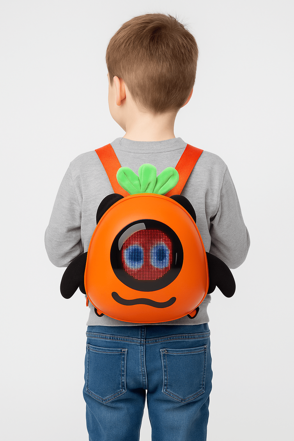 Mochila con Pantalla LED Infantil Diseño Calabaza Impermeable