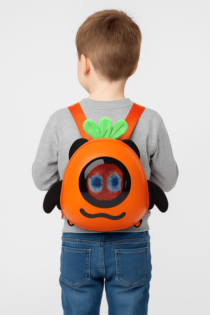 Mochila con Pantalla LED Infantil Diseño Calabaza Impermeable