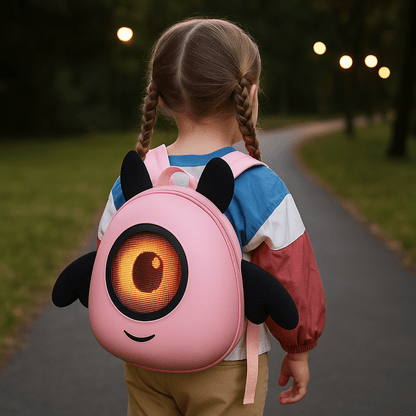 Mochila con Pantalla LED Infantil Diseño Calabaza Impermeable
