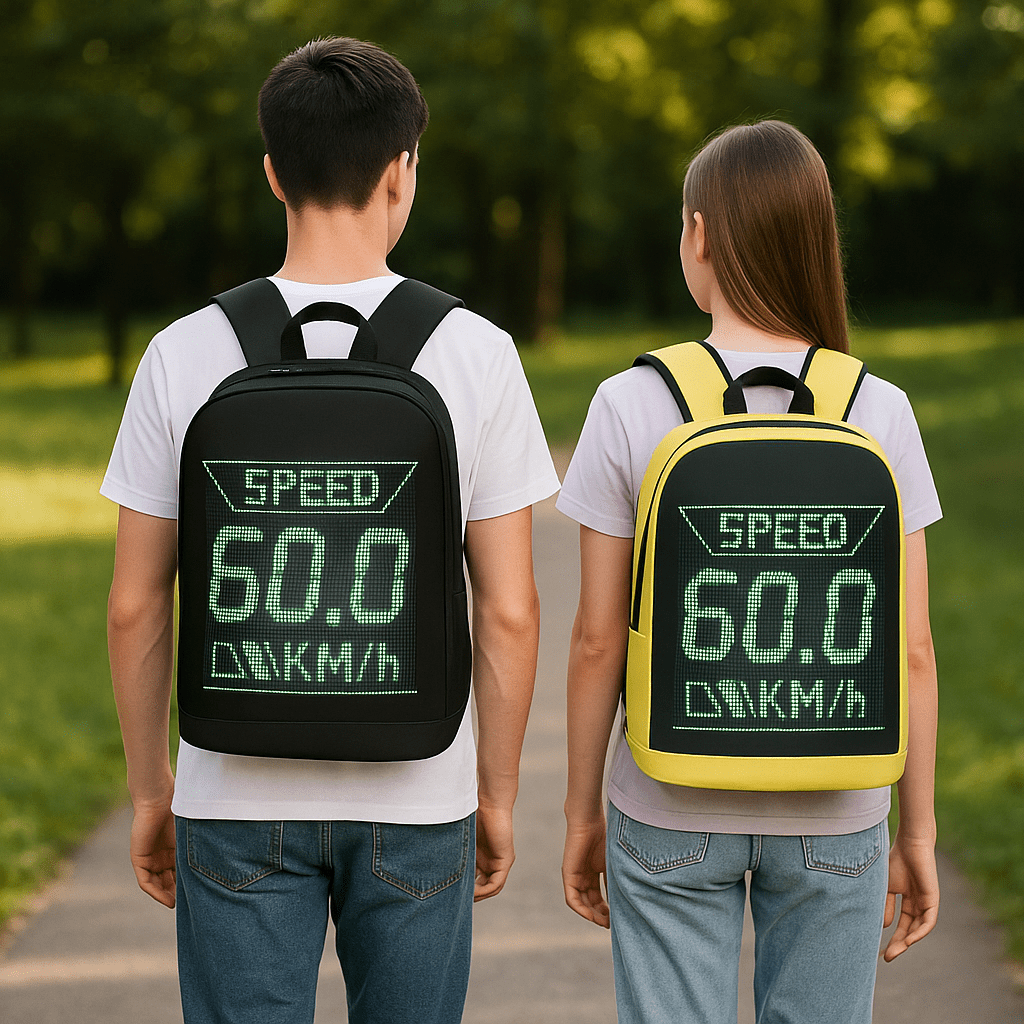 Mochila Con Pantalla Led Interactiva Desde App 30×43×13 Cm