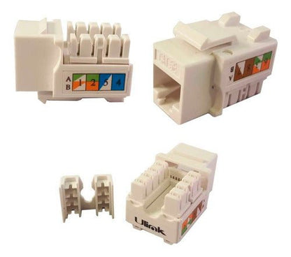 Módulo RJ45 Cat5e Keystone Módulo de Red Ethernet