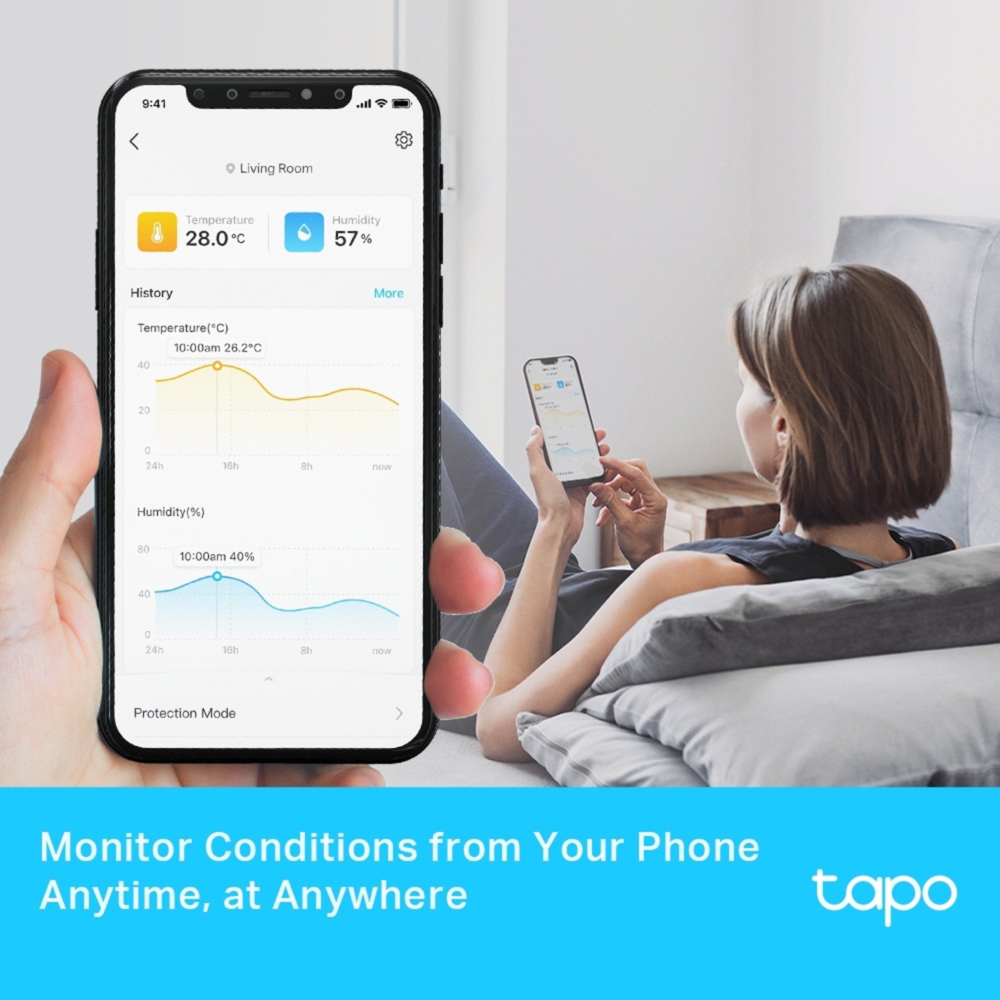 Monitor inteligente de temperatura y humedad Tapo T315