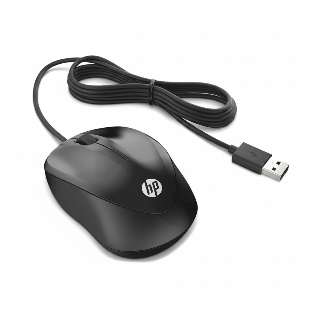 Mouse Alambrico HP 1000 Optico USB PC Laptop Negro