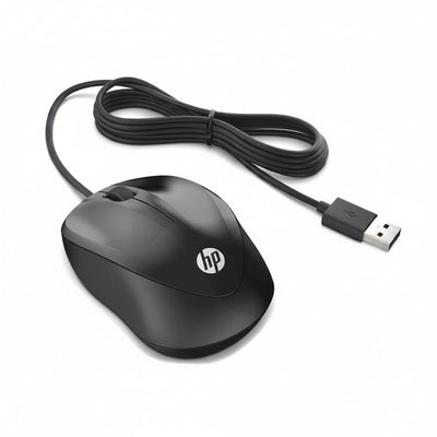 Mouse Alambrico HP 1000 Optico USB PC Laptop Negro