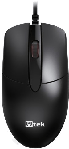 Mouse alámbrico UTEK UT‑MO750U diseño ergonómico