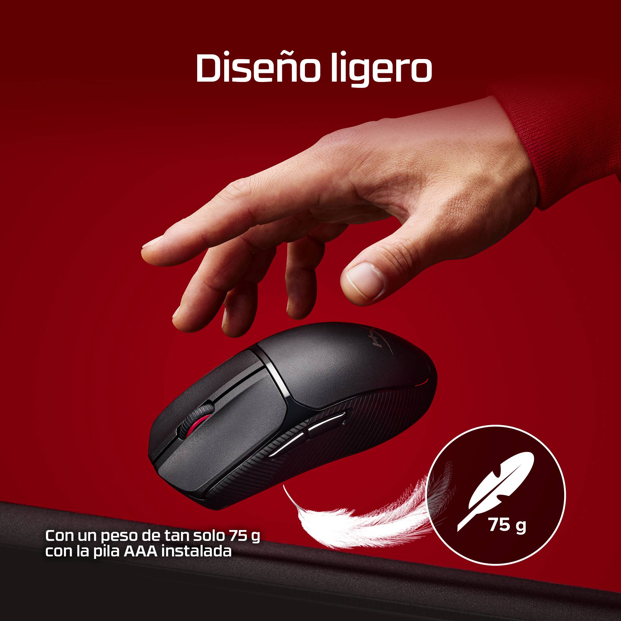 Mouse Gamer Inalambrico HyperX Pulsefire Fuse