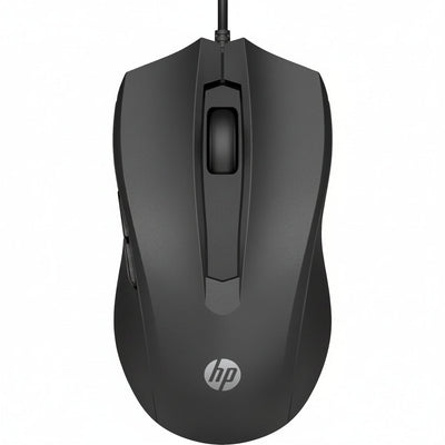 Mouse HP 100 Alambrico Optico 1600 DPI Ambidiestro PC