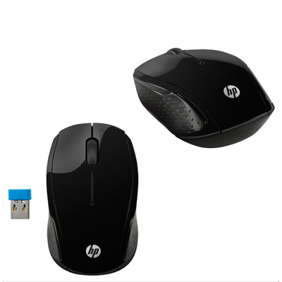Mouse Inalámbrico HP 200 Negro 1000 DPI Con Receptor USBHPItems Digital Spa – Tecnología, Hogar y Fitness en un solo lugar