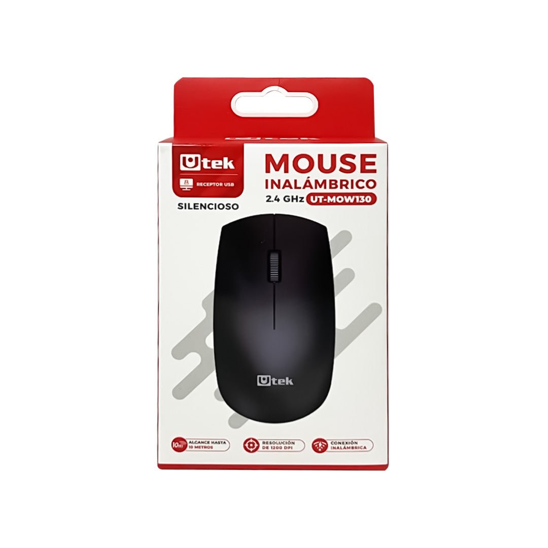 Mouse Inalámbrico Silencioso 2.4 GHz UT - MOW130 Negro