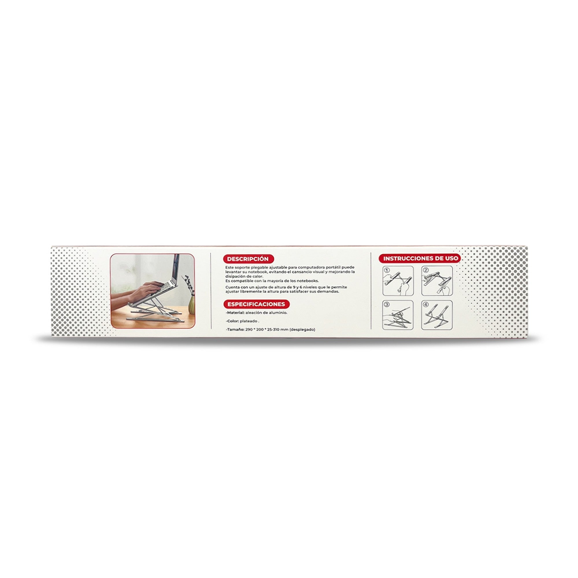 oporte Plegable Notebook UT-ST2B Aluminio De 10 a 17 Pulg