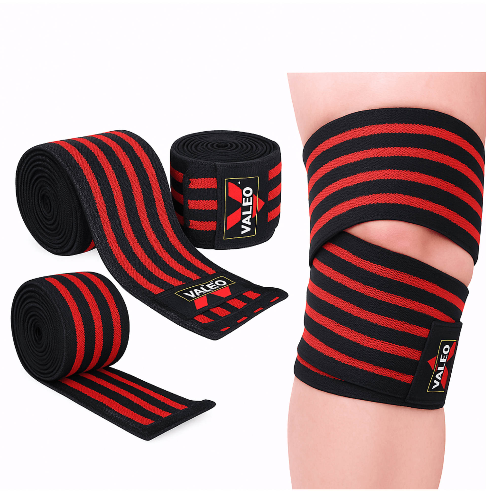 Par de Vendas Valeo para Rodilla o Muñeca Ajustables