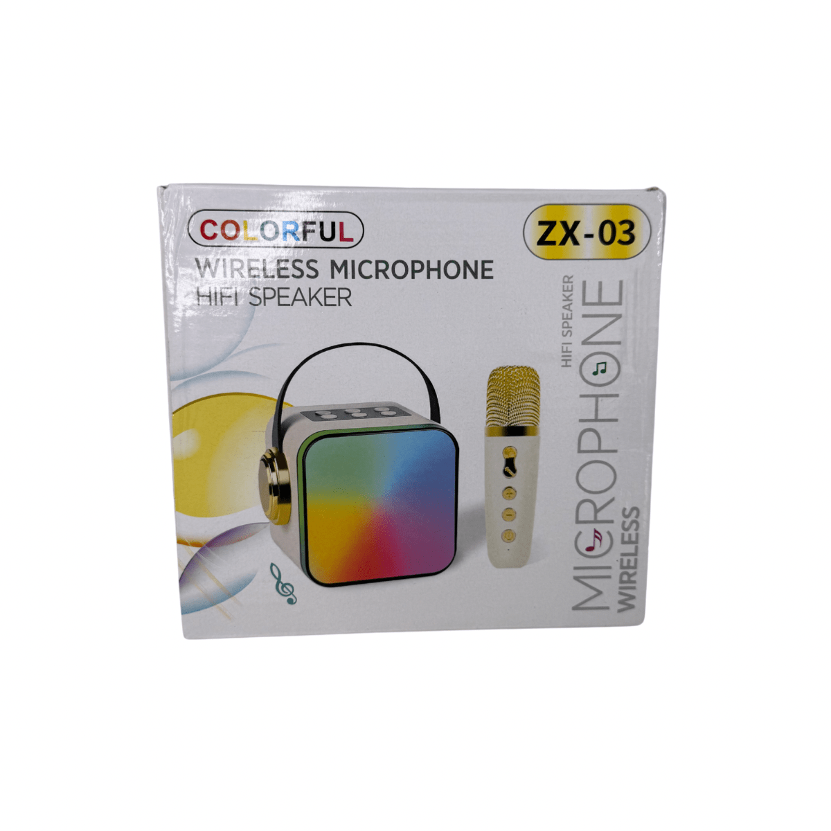 Parlante Karaoke Inalámbrico con 2 Micrófonos Pantalla LED