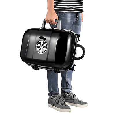 Parrilla Portátil Tipo Maleta Grande BBQ Carbón Camping