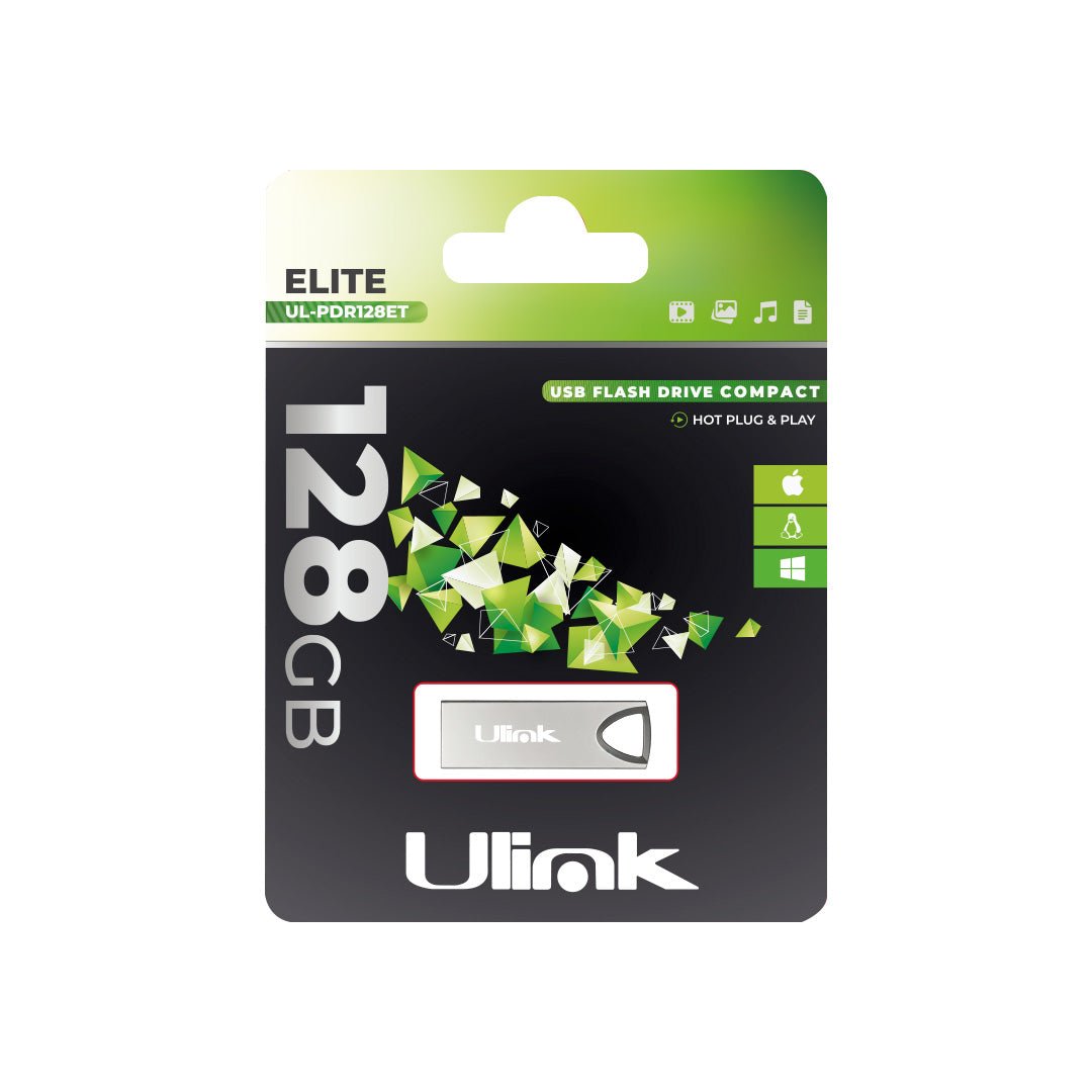 Pendrive 128 GB Silver Elite UL-PDR128ET Metalico