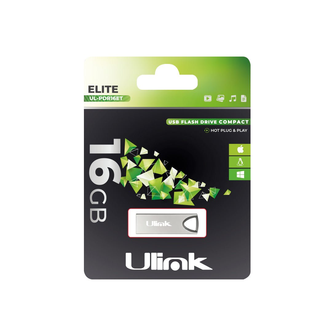 Pendrive 16 GB Silver Elite UL-PDR16ET Metalico USB