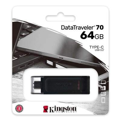 Pendrive 64GB Kingston DataTraveler 70 USB-C Tipo C