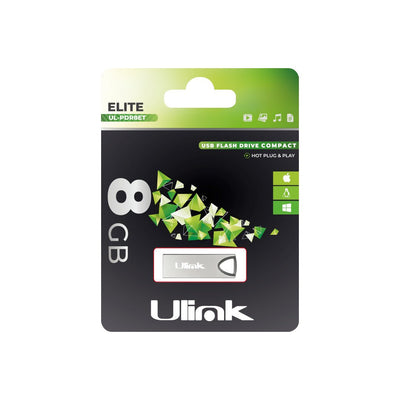 Pendrive 8 GB Silver Elite UL-PDR8ET Metalico USB
