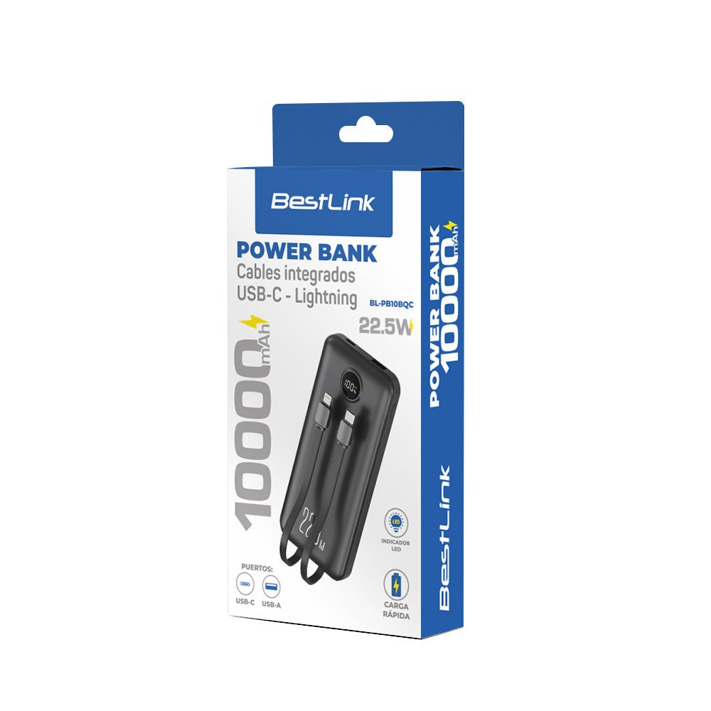 Power Bank 10000 mAh Carga Rapida 22.5W BL-PB10BQC