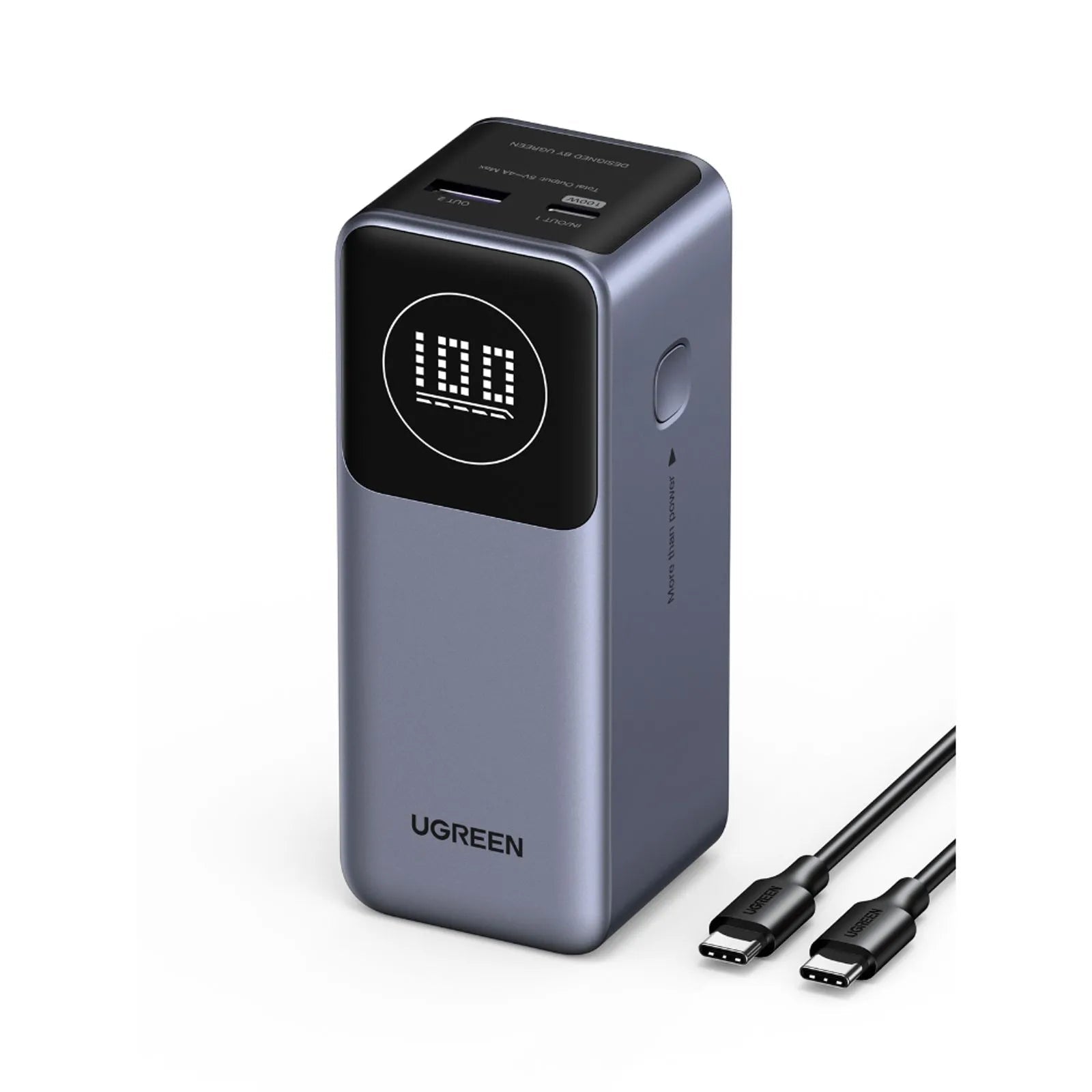 Power Bank UGREEN 12000mAh 100W Nexode Carga Rápida PB724