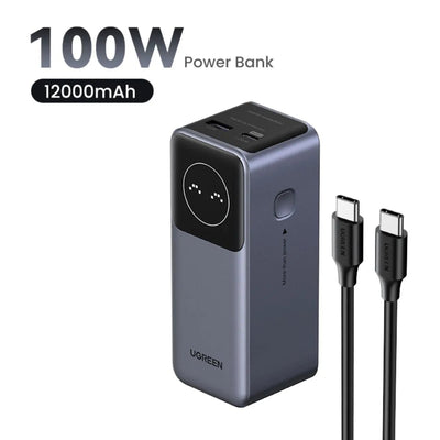 Power Bank UGREEN 12000mAh 100W Nexode Carga Rápida PB724