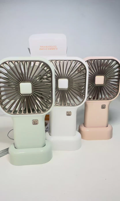 Ventilador Portátil Recargable de Mano y Escritorio USB MS-121