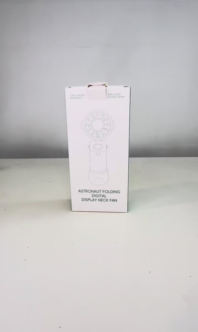 Mini Ventilador Portatil con Display y Soporte para escritorio