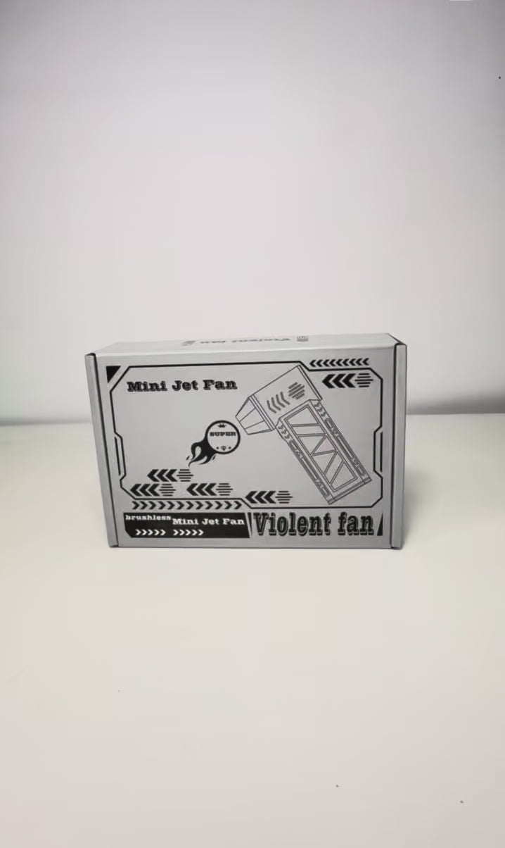 Cargar video: Mini Soplador de Aire Portátil Recargable con Linterna